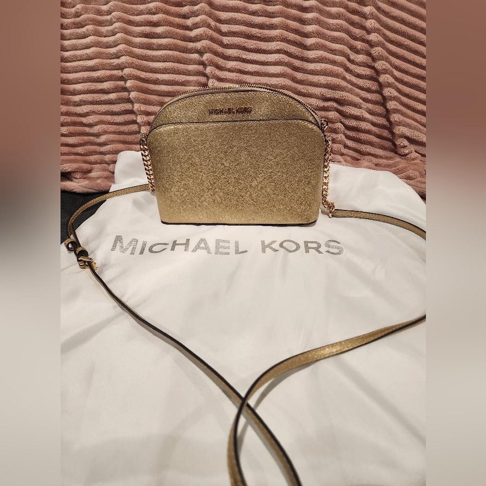 Michael Kors Gold Crossbody Bag NWOT